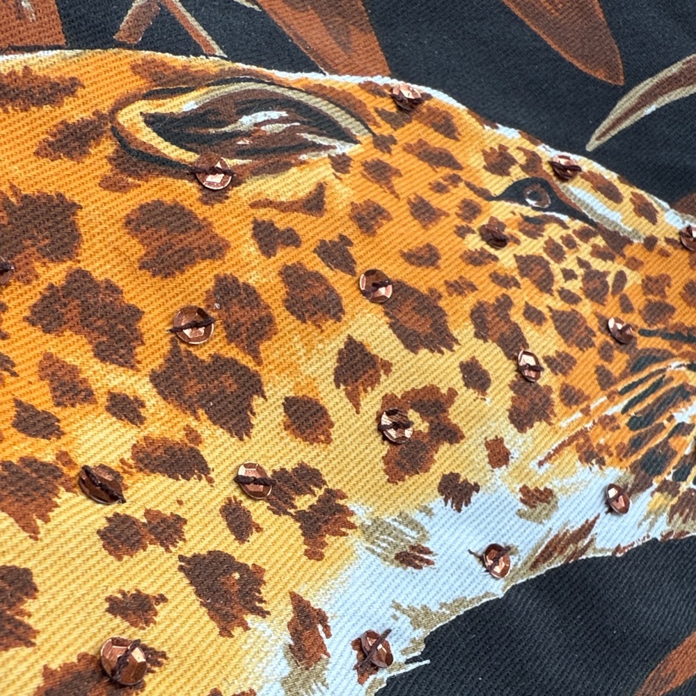 Fabulous Diane Gilman Tropical Leopard Tote Bag - Picture 2 of 12